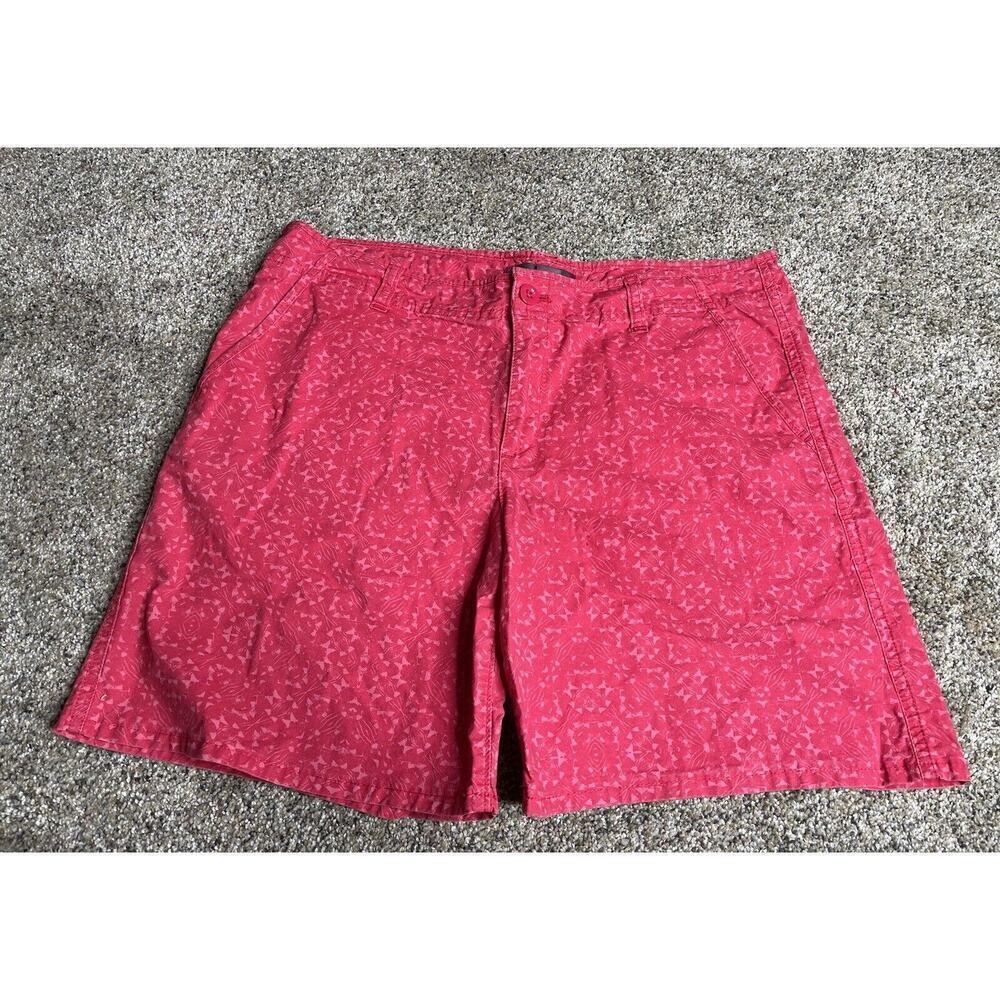 Eddie Bauer Chino Shorts Women's Size 12 Pink Red Lightweight